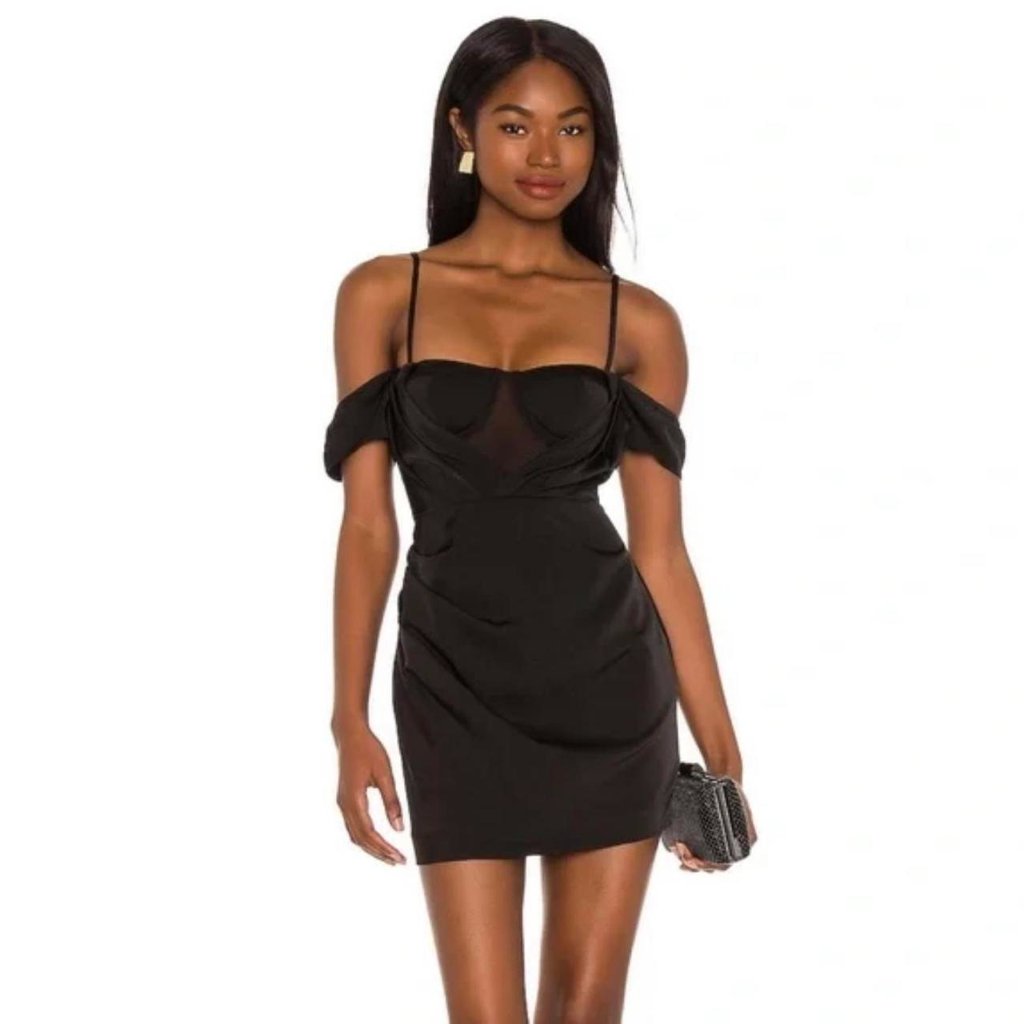 Nwt Nbd Myles Mini Black Dress Medium